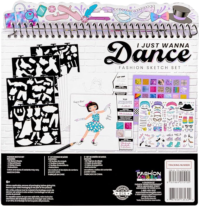 Fashion Angels I Just Wanna Dance Fashion Sketch Set
