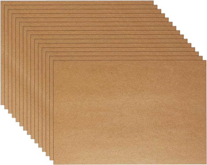Guakicae 60 Sheets Brown Flat Cardstock 4 x 6 Thick Paper 110lb