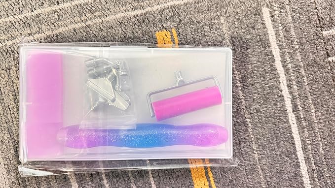 Diamond Painting Pen,Diamond Art Pen,Resin 5D Diamond Painting Pen Kit Tool Accessories (Purple Silver)