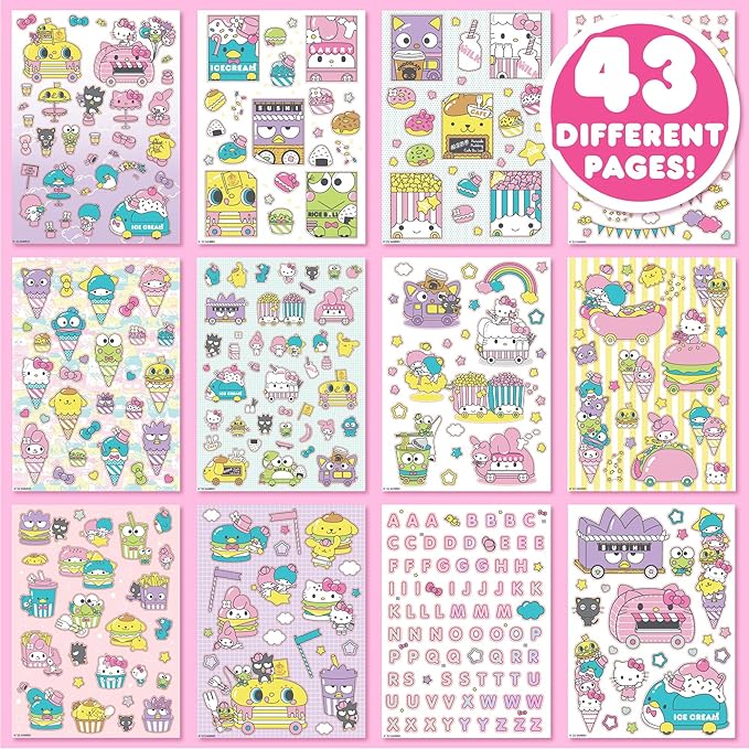 Horizon Group USA Sticker Book, Hello Kitty and Friends, 1500+ Stickers