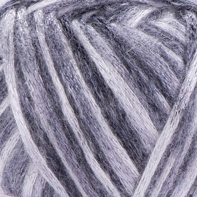 YarnArt Melody Variegated Chainette – Metallic Sheen Fiber for Knitting, Crochet & Embroidery, 100g (3.5 oz) Skein, 230m (251 yd), Premium Blend of 70% Polyamide 21% Acrylic 9% Wool (905)