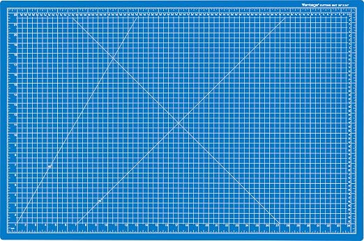Dahle Vantage 10693 Premium Self-Healing Cutting Mat, 24"x36", 1/2" Grid, 5 Layers for Max Healing, Perfect for Crafts & Sewing, Blue