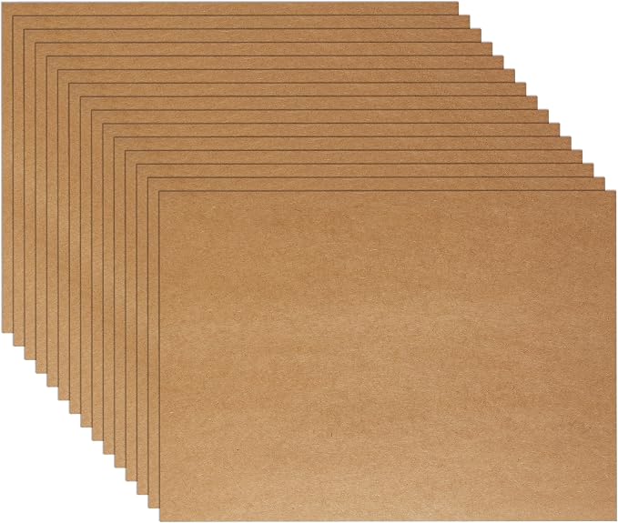 Guakicae 60 Sheets Brown Flat Cardstock 5 x 7 Kraft Paper 110lb