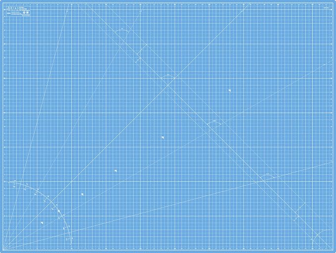 Elan Cutting Mat A0 Blue, Extra Large Self Healing Cutting Mat 36 x 48 Inch, 5-Ply Craft Board Blue, Hobby Board for Crafts 36x48 Inch