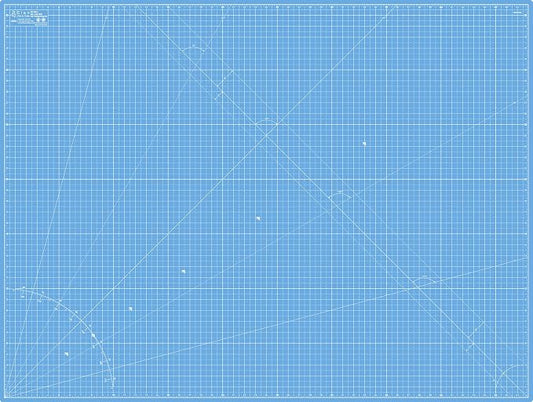 Elan Cutting Mat A0 Blue, Extra Large Self Healing Cutting Mat 36 x 48 Inch, 5-Ply Craft Board Blue, Hobby Board for Crafts 36x48 Inch