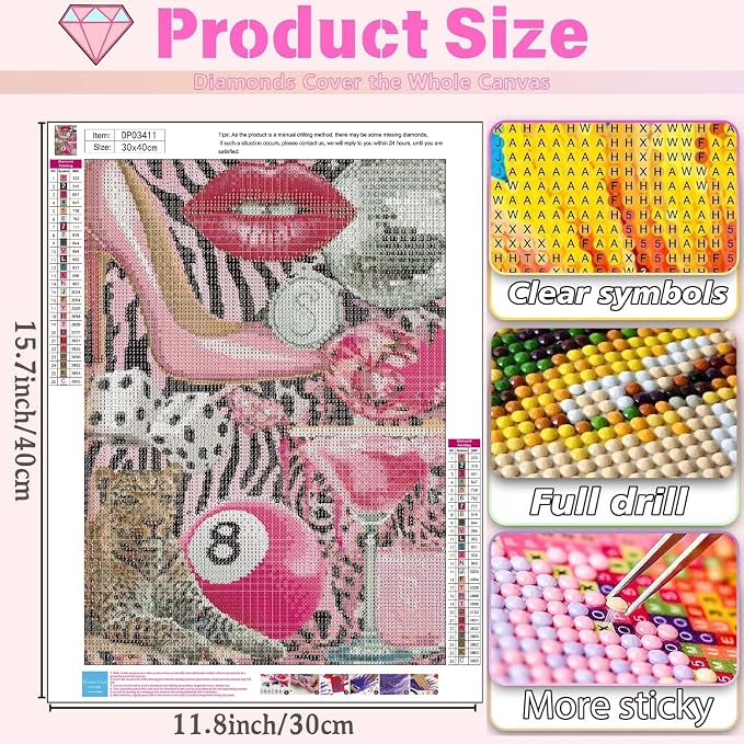 Fashion Leopard Square Diamond Art Kits for Adults Diamond Painting Kit