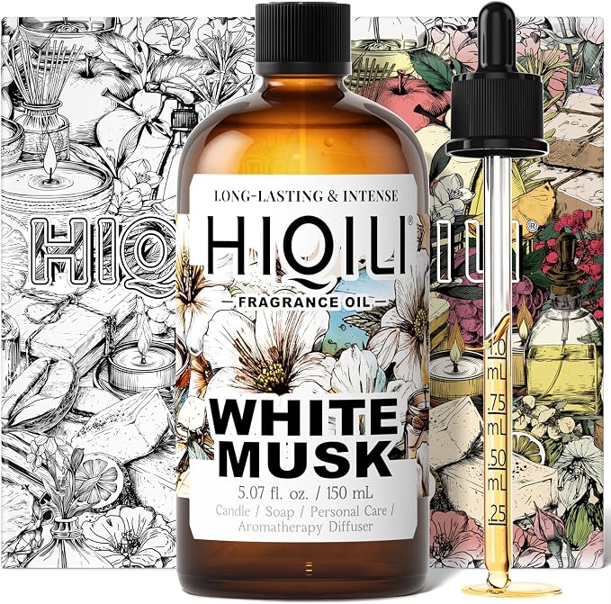 HIQILI White Musk Fragrance Oil, Musk Perfume for Women - 5.07 Fl Oz