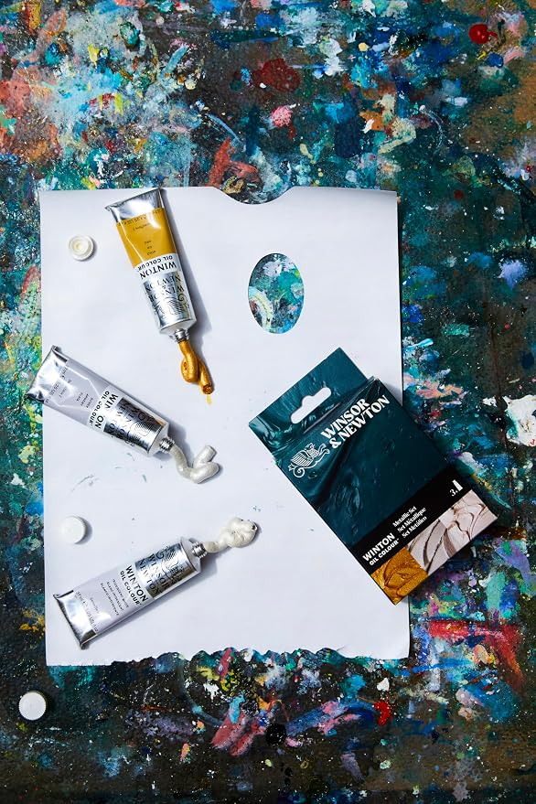 Winsor & Newton Winton Oil Color Paint Set, Metallics, 3 x 37ml Tubes | Artist pigments, Durable, Lightfast, Permanent, Uniform Consistency, Great Pigment Load