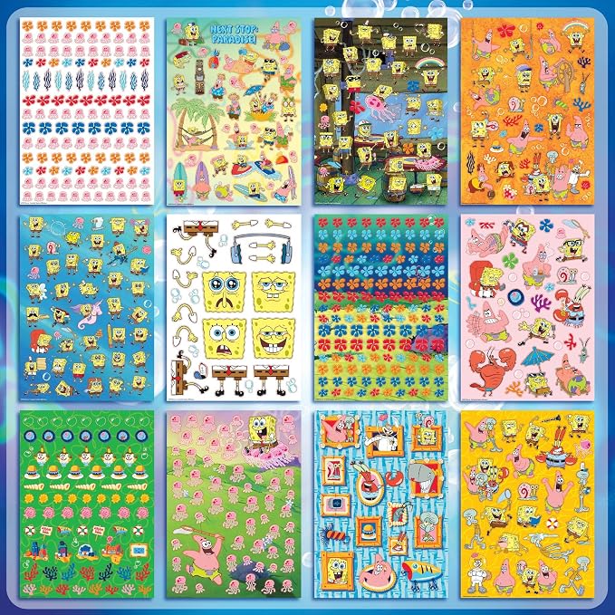 Horizon Group USA Sticker Book, Spongebob Squarepants, 2000+ Stickers