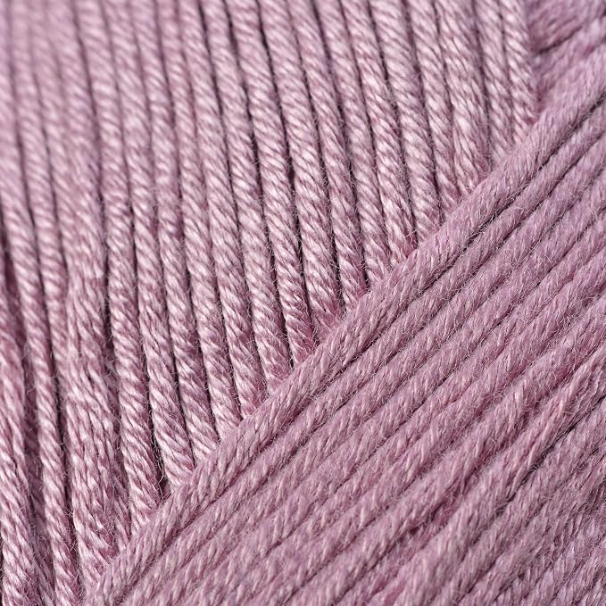 Loops & Threads Silky Soft Yarn - Yarn for Knitting, Crochet, Weaving, and Arts & Crafts - Pink, Bamboo, 3.5 oz