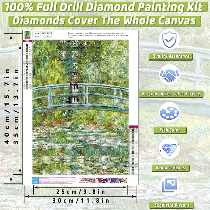 Black Cat Diamond Art Kits for Adults Cute Diamond Painting Kit Beginner