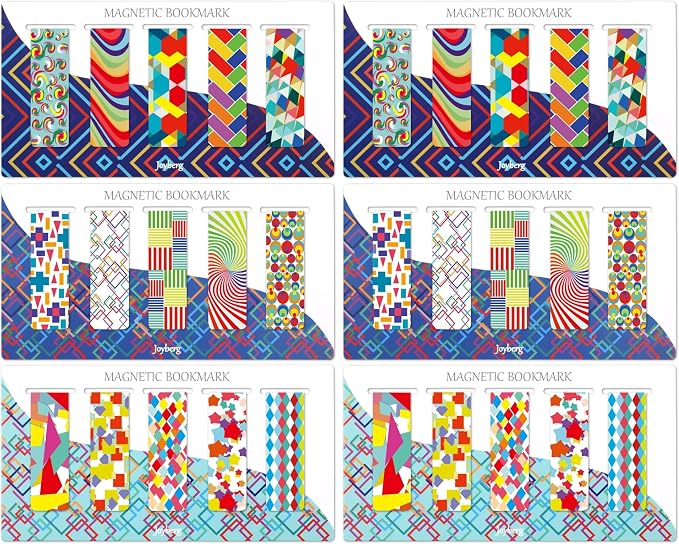15 Pieces Bookmarks, Magnetic Bookmarks for Women, Page Markers for Students (Pack of 2)