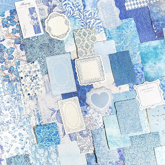 100 Sheets Vintage Scrapbook Papers Journaling Scrapbooking Supplies Kit junk journal supplies Decorative Craft Paper for Planner, Collage Paper Embellishment