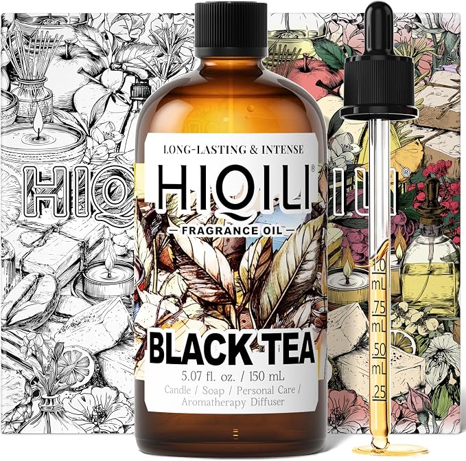 HIQILI Black Tea Fragrance Oil for Diffuser, Car Air Freshener - 5.07 Fl Oz