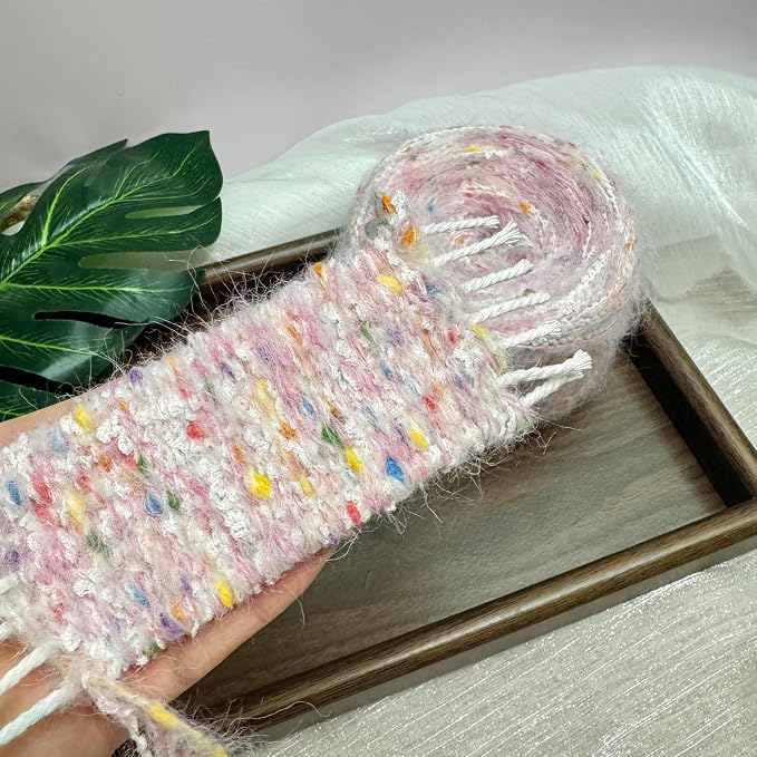 Artisanal Yarn Fancy Yarn Multifiber Blended Yarn Novelty Colorful Soft