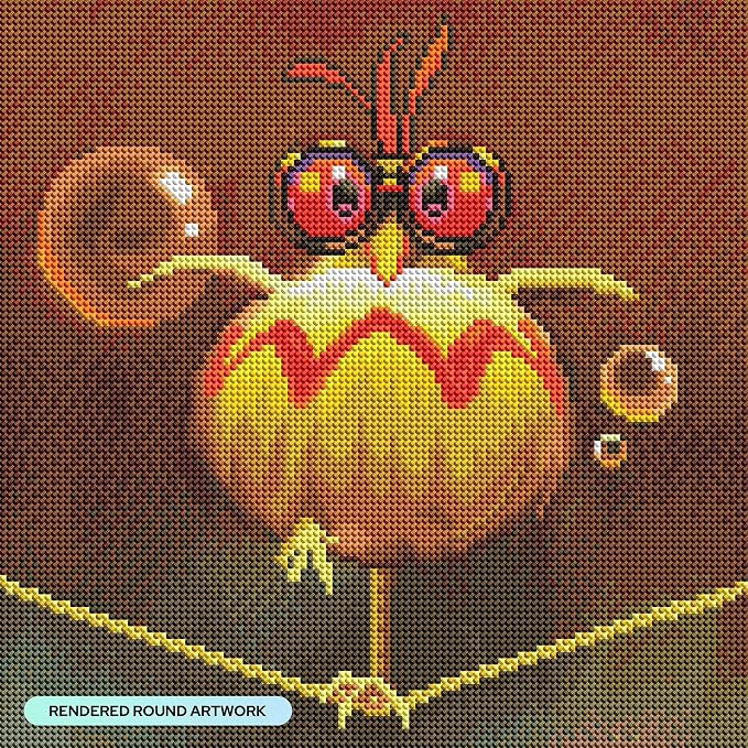 DIAMOND ART CLUB Balancing Act - Bird Diamond Art Kits for Adults