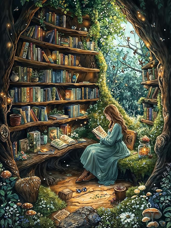 Benjenes Tree Book Diamond Art Kits for Adults, Diamond Painting Kits