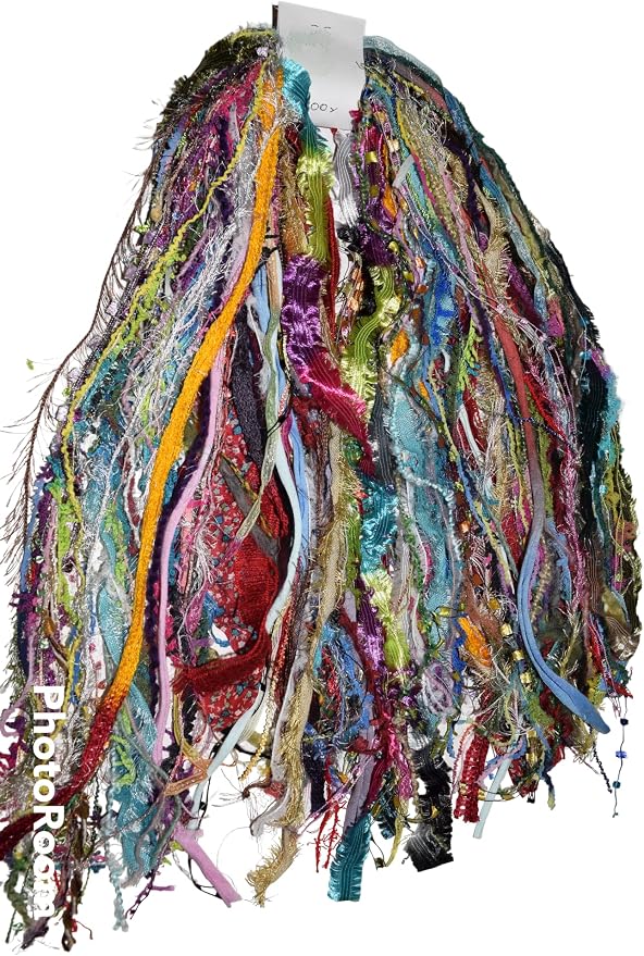 200 Yards Multi Fiber for Embellishments Assorted Novelty Yarn for Card Making, journals, Gift/Journal Tags, Knitting, Quilting, Tassels (200 Yards)