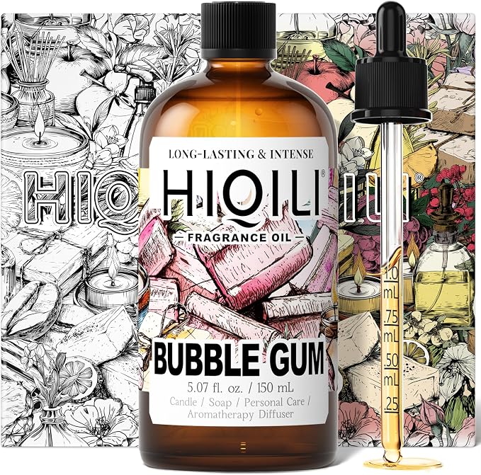 HIQILI Bubble Gum Fragrance Oil for Soap Making & Home Diffsuer - 5.07FL Oz