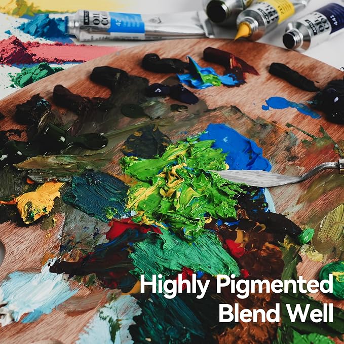 PHOENIX Lemon Yellow Oil Paint - 150ml / 5.07 Fl oz. Single Large Tube - Artist Quality Oil Based Paint for Professionals