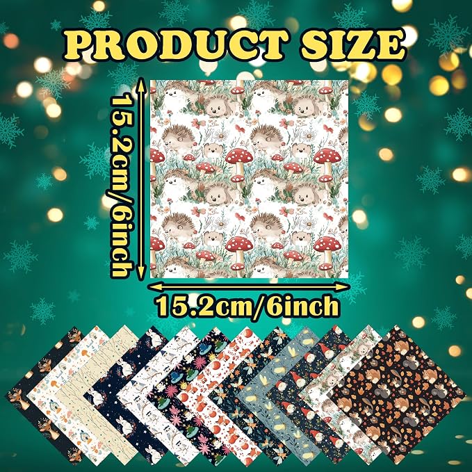 Christmas Pattern Scrapbook Paper, 6 Inch Card Production Supplies, 24 Sheets Single Sided Acid-Free Cardstock Greeting Card, Handmade Gift Journaling Craft Kits (N-style)
