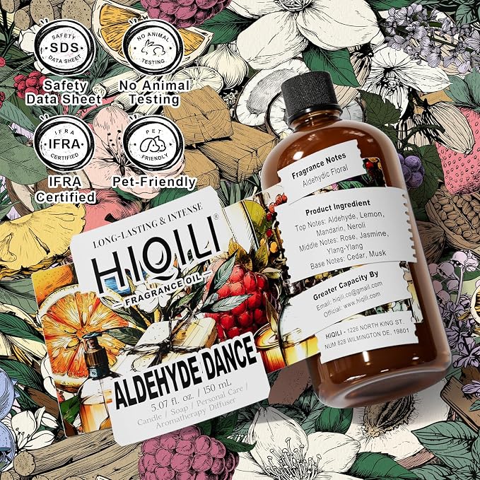 HIQILI Aldehyde Dance Fragrance Oil for Diffuser, Candle, Room Spray Making
