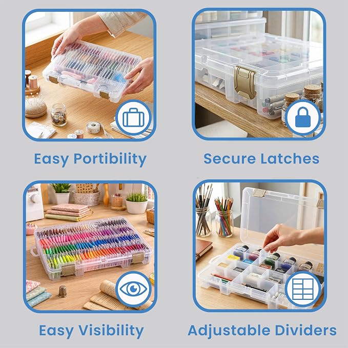 ArtBin Floss Finder Box, Embroidery Floss Organizer, Clear
