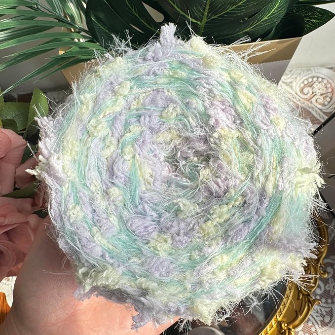 Artisanal Yarn Fancy Yarn Multifiber Blended Yarn Novelty Colorful Soft