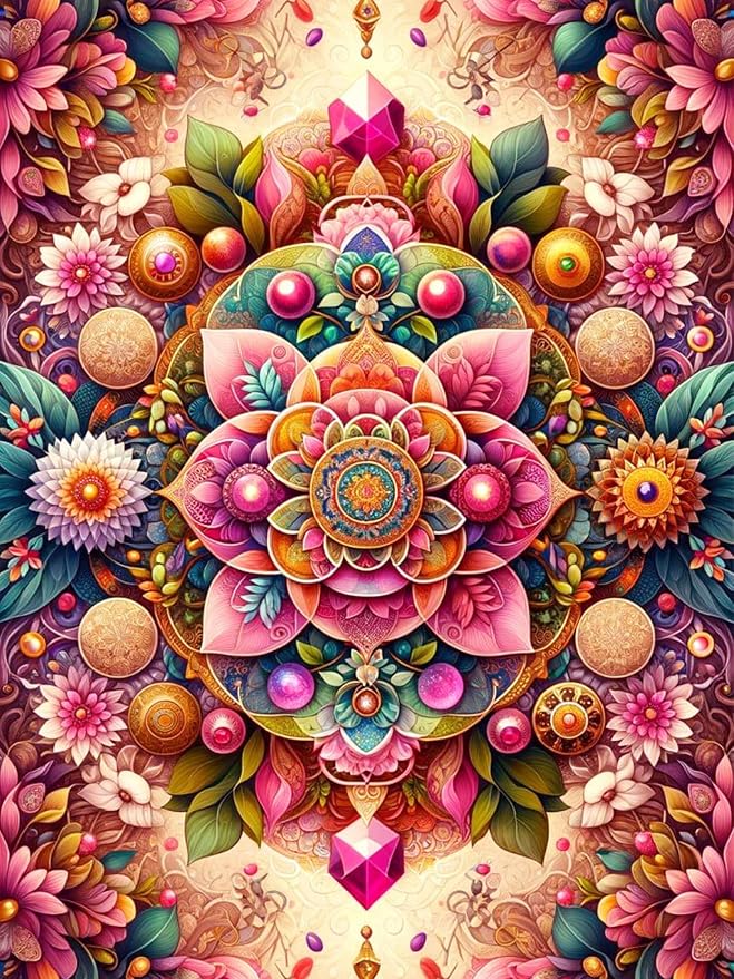 Benjenes Mandala Diamond Art Kits for Adults, Diamond Painting Kits