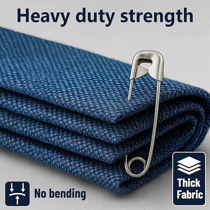 Mr. Pen- Safety Pins, 300 Pack, Small & Large Sizes, Nickel Plated Steel