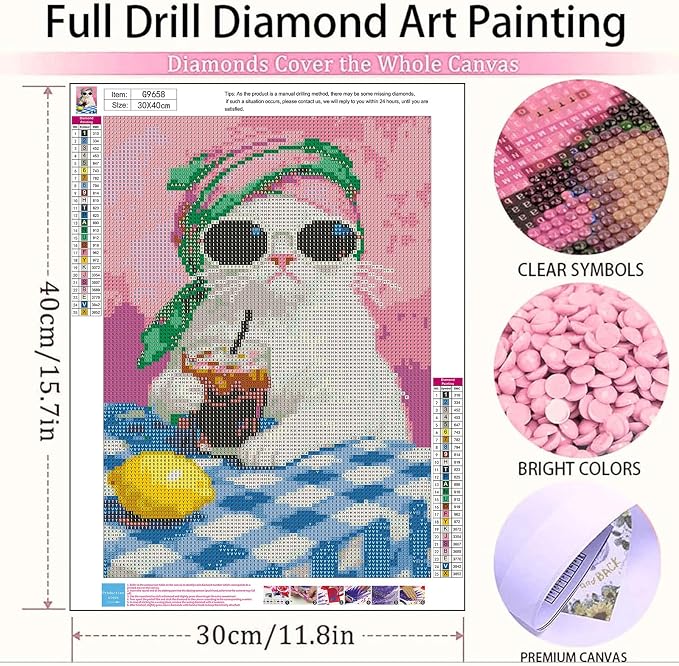 Cat Diamond Painting Kits for Adults - Diamond Art Kits for Adults Cats