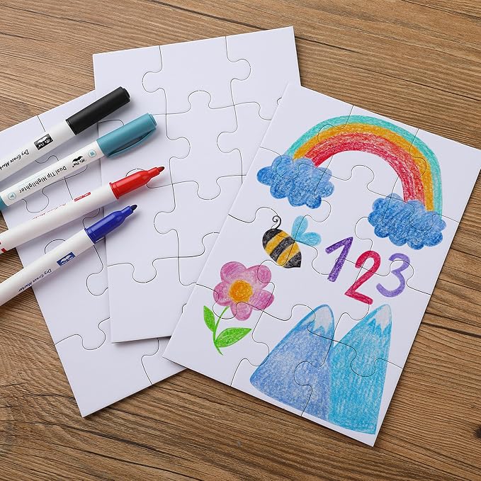 Mr. Pen- Blank Puzzle, 40 Pack, 12 Pieces/Pack, 5.5" x 8.1"
