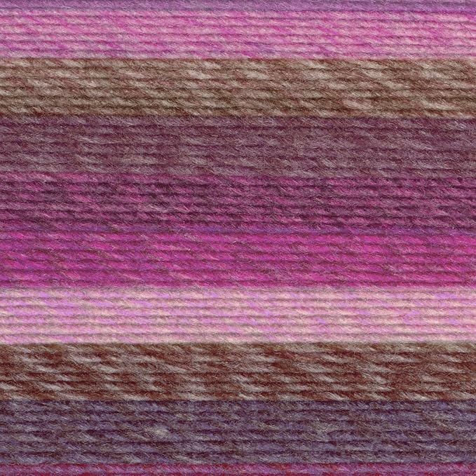 Lion Brand Yarn, Muticolor Ferris Wheel Yarn for Knitting, Crocheting, and Crafts, Wild Violets, 1 Pack