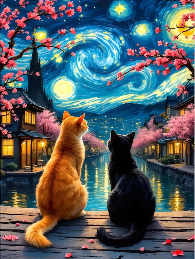 askkqtx Starry Sky Diamond Art Kits for Adults 12x16 Inch