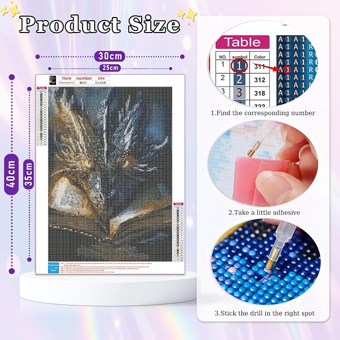 Amaieuin 2 Pack Dragon Diamond Art for Adults Beginners 12x16in