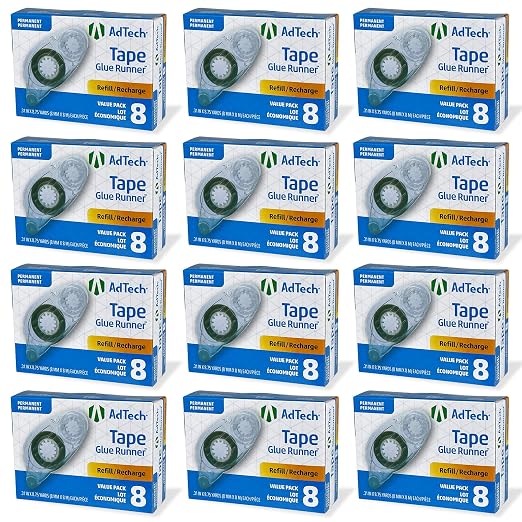 AdTech 05674 Permanent Crafter's Tape Refills, case pack of 12