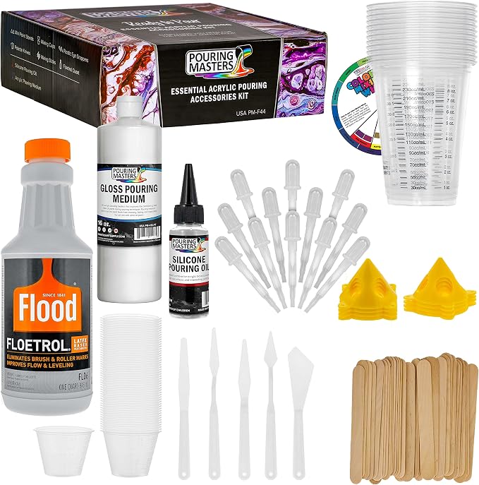 U.S. Art Supply - 1 Quart Floetrol Additive Pouring Supply Paint Medium