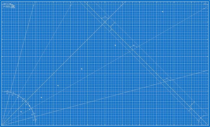 Elan Cutting Mat 36x60 Blue, Extra Large Self Healing Cutting Mat 36 x 60 Inch, 5-Ply Craft Board Blue, Hobby Board for Sewing and Quilting