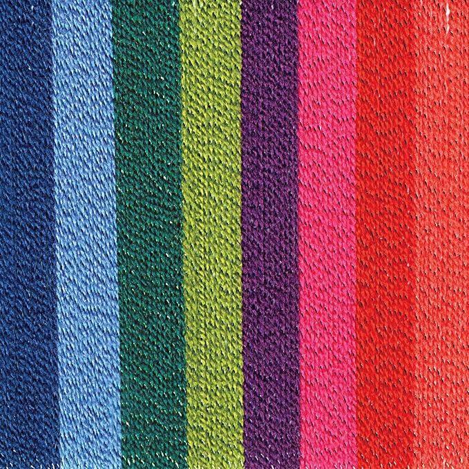 Lion Brand Yarn 601-660 Bonbons Yarn, Celebrate | Small, Colorful, Lightweight Yarn Skein Pack for Colorwork, Embroidery, Friendship Bracelets, DIY Projects