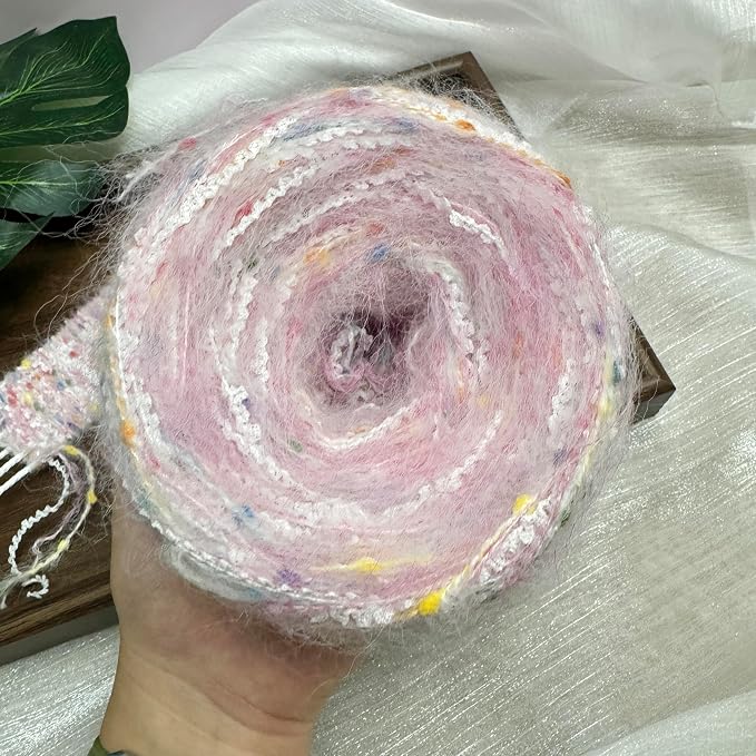 Artisanal Yarn Fancy Yarn Multifiber Blended Yarn Novelty Colorful Soft