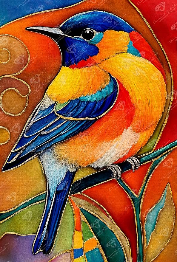 DIAMOND ART CLUB Bird of Joy Diamond Art Kits for Adults