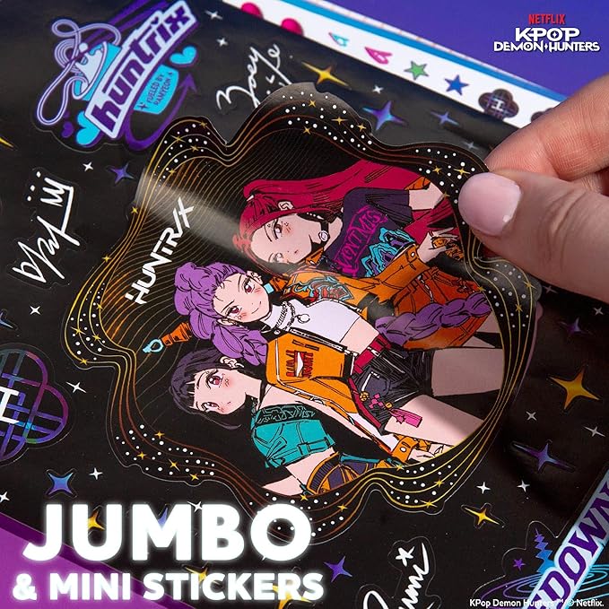 Horizon Group USA Sticker Book, Kpop Demon Hunters, 1500+ Stickers