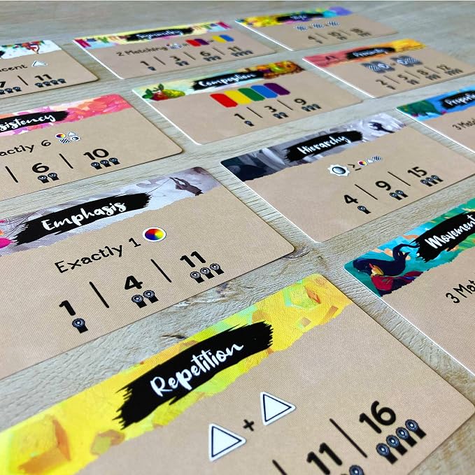 Canvas Board Game – Strategic Card Crafting Game for 1–5 Players