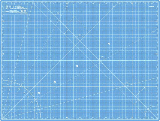 Elan Cutting Mat A2 Blue, Self Healing Cutting Mat 18x24 Inch, 5-Ply Craft Board Blue, Hobby Board for Crafts 18x24 Inch