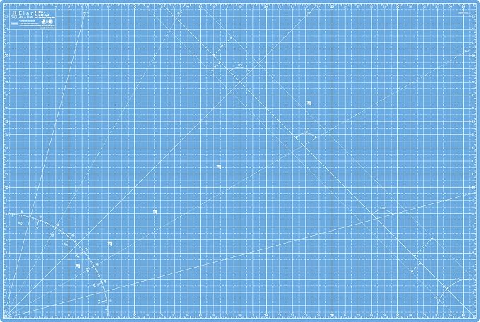 Elan Cutting Mat A1 Blue, Large Self Healing Cutting Mat 24 x 36 Inch, 5-Ply Craft Board Blue, Hobby Board for Crafts 24x36 Inch
