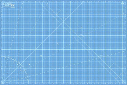 Elan Cutting Mat A1 Blue, Large Self Healing Cutting Mat 24 x 36 Inch, 5-Ply Craft Board Blue, Hobby Board for Crafts 24x36 Inch