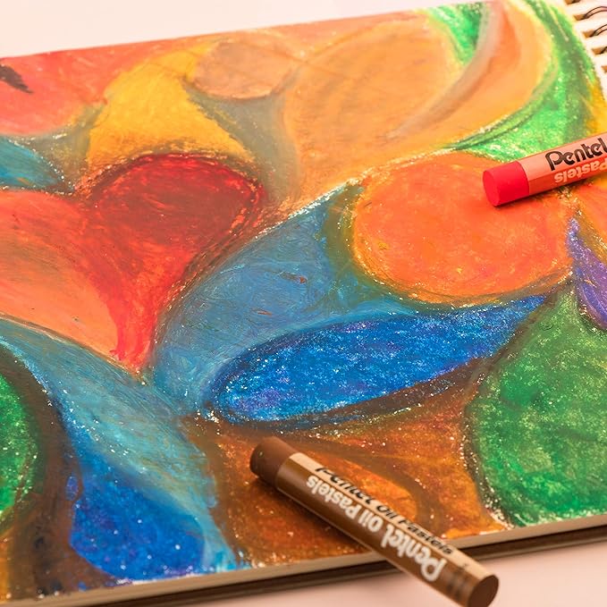 Pentel Oil Pastels - 50 Color Set (PHN-50)
