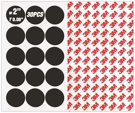 High Energy Round 2" Magnets with Adhesive Backing - Science Education Magnets in School - Cut to Size Stickers for Classroom Decorations- Teacher Must Have - Teacher Supplies,Thick 2mm-30 Pack