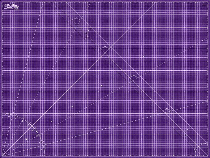 Elan Cutting Mat A0 Pink & Purple, Extra Large Self Healing Cutting Mat 36 x 48 Inch, 5-Ply Craft Board Pink, Hobby Board for Crafts 36x48 Inch