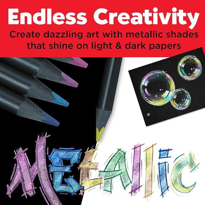 Faber-Castell Black Edition Colored Pencils - Metallic | School Supplies